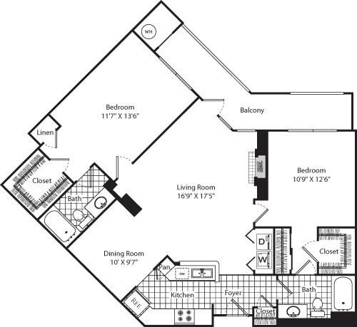 D9 (Penthouse) Floorplan Image