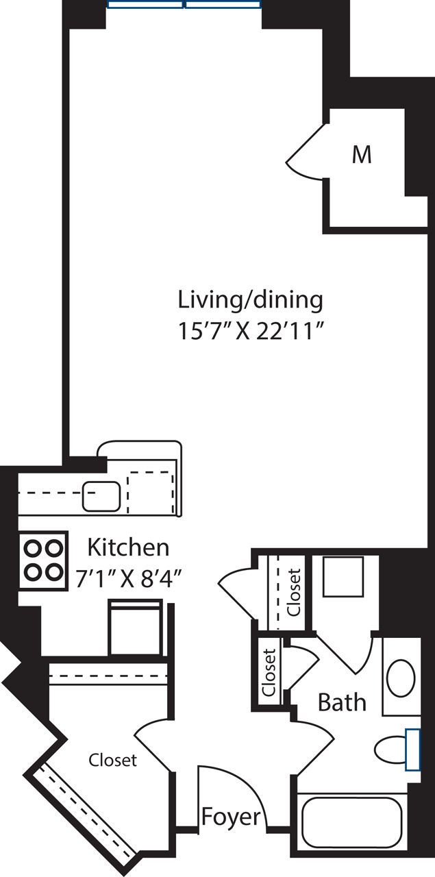 Taft / Studio                                      Floorplan Image