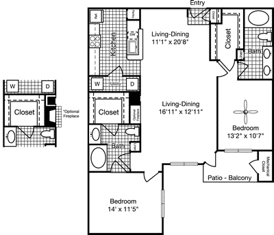2C The Washington                                  Floorplan Image