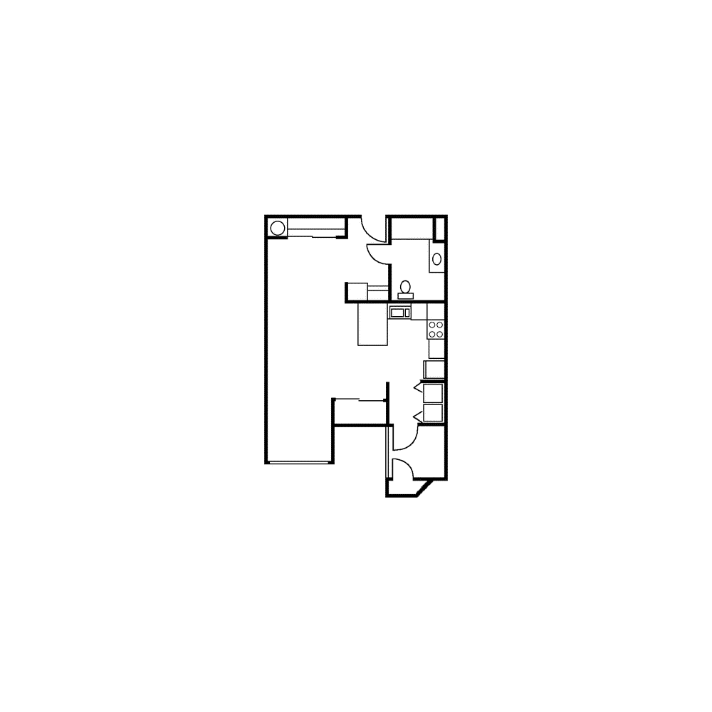 Large Studio  Floorplan Image