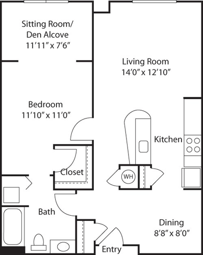 B5 (with den) Floorplan Image