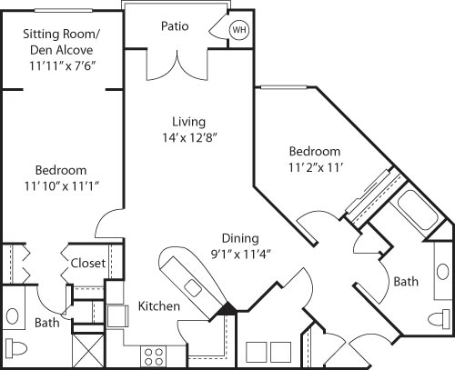 C7 (with den) Floorplan Image