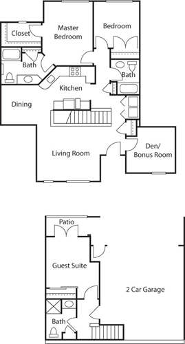 TOWNHOUSE (with den) I Floorplan Image