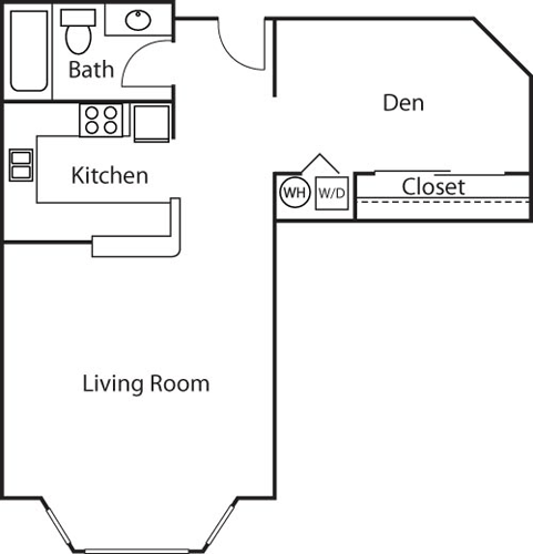 Studio Den Floorplan Image