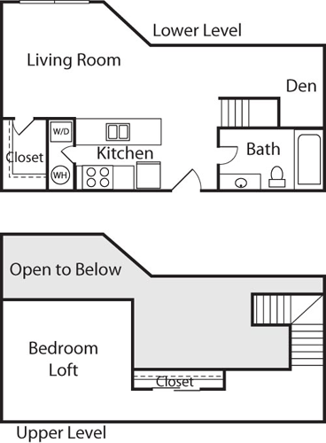 Studio Loft Den Floorplan Image