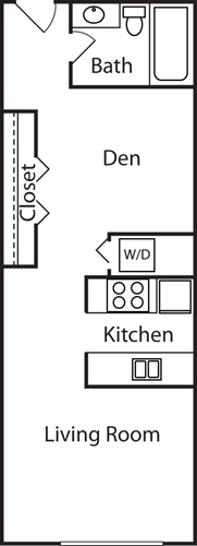 Studio Den Floorplan Image