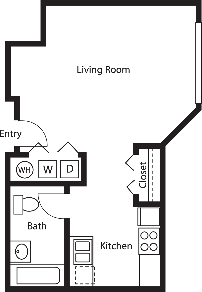 Studio Courtyard Floorplan Image