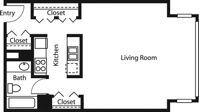 Studio View Floorplan Image