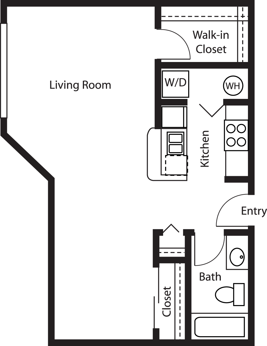 Studio Large Floorplan Image