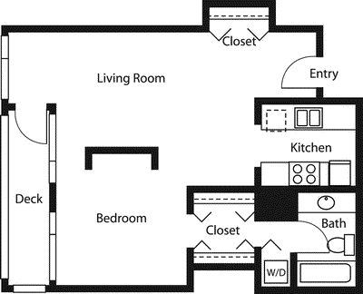 Studio Deluxe  Floorplan Image