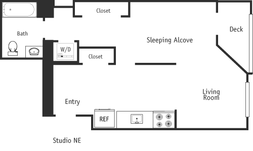 Studio NE  Floorplan Image