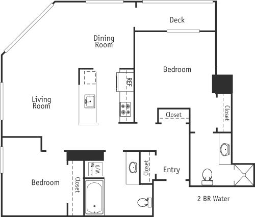 2BR Water   Floorplan Image