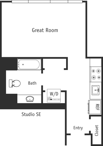 Studio SE  Floorplan Image