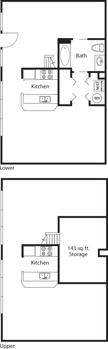 Live Work Unit A Floorplan Image