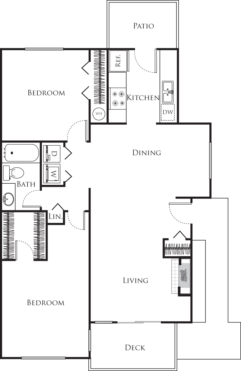Evergreen w/garage  Floorplan Image