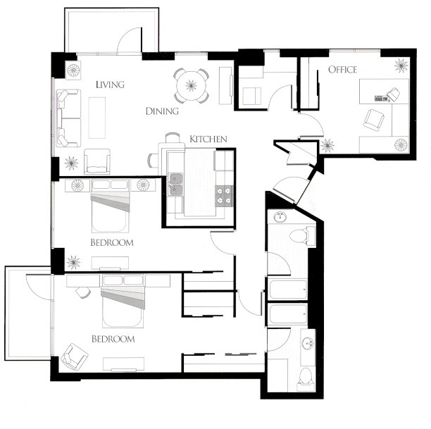 3x2                    Floorplan Image