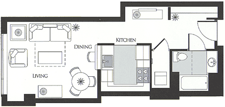 Studio  Floorplan Image