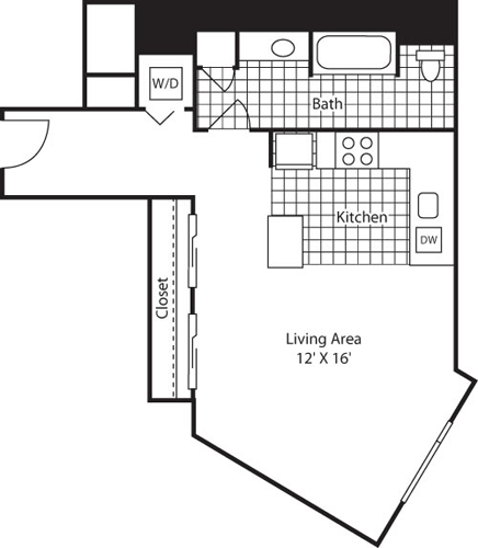Studio 616 Floorplan Image