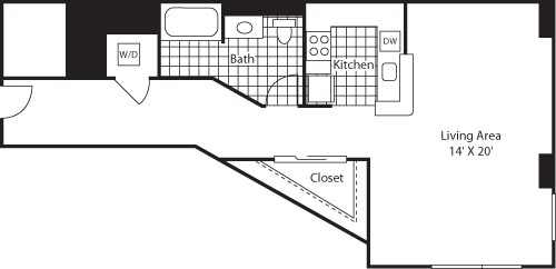 Studio 683 Floorplan Image