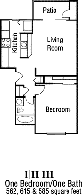 Sm 1Brdm 1 Bath Floorplan Image