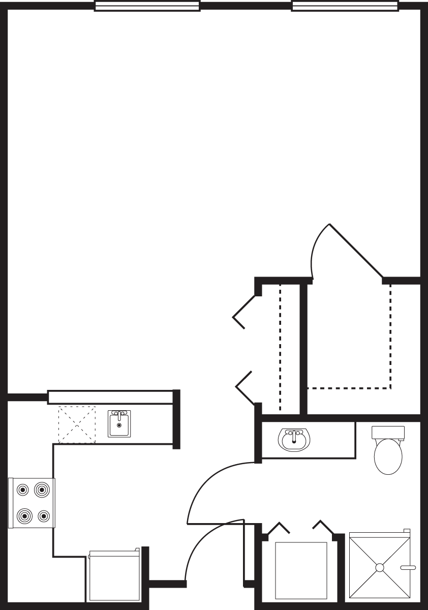 Studio -575 Floorplan Image