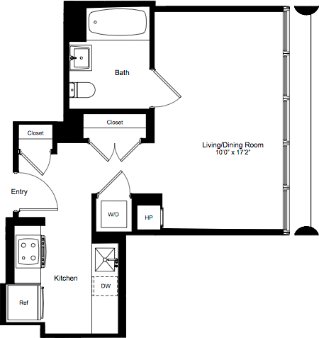 Studio apartment at 170 Amsterdam Avenue, Unit 16G, Upper West Side, photo 1 of 1