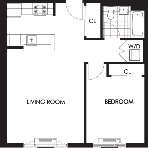 1 Bed apartment at 175 Kent Avenue, Unit 415, Williamsburg, photo 1 of 1