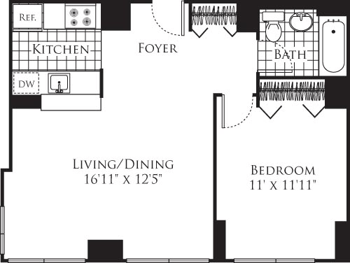 1 Bed apartment at 777 Sixth Avenue, Unit 31G, Chelsea, photo 1 of 1