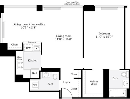 1 Bed apartment at 300 East 39th Street, Unit 28D, Murray Hill, photo 1 of 1