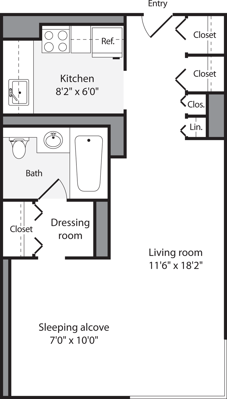 Studio apartment at 245 East 40th Street, Unit 23J, Murray Hill, photo 1 of 1