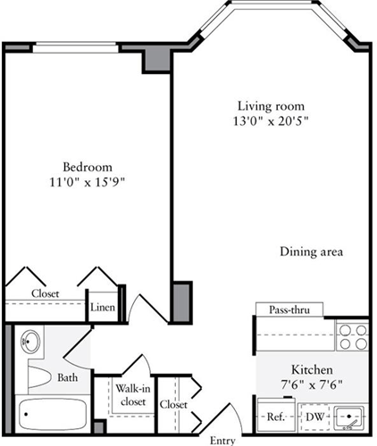 1 Bed apartment at 750 Columbus Avenue, Unit PHN, Upper West Side, photo 1 of 1