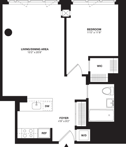 1 Bed apartment at 105 West 29th Street, Unit 44B, Chelsea, photo 1 of 1